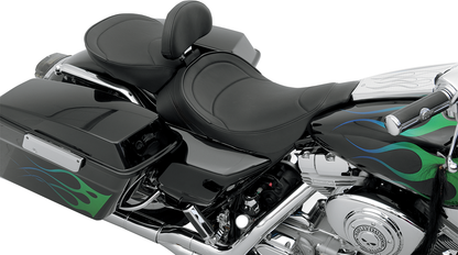 DRAG SPECIALTIES SEATS Solo Seat - Mild Stitched - Driver Backrest - FLT '97-'07 0801-0491