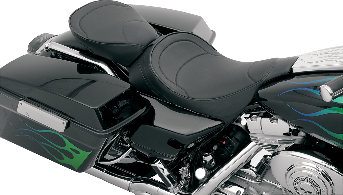DRAG SPECIALTIES SEATS Solo Seat - Mild Stitched - Driver Backrest - FLT '97-'07 0801-0491