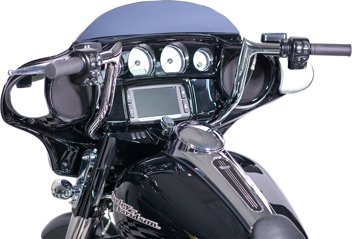 FAT BAGGERS INC. 1-1/4" EZ Install Pointed Top Handlebar Kit - 16" - Chrome 909116