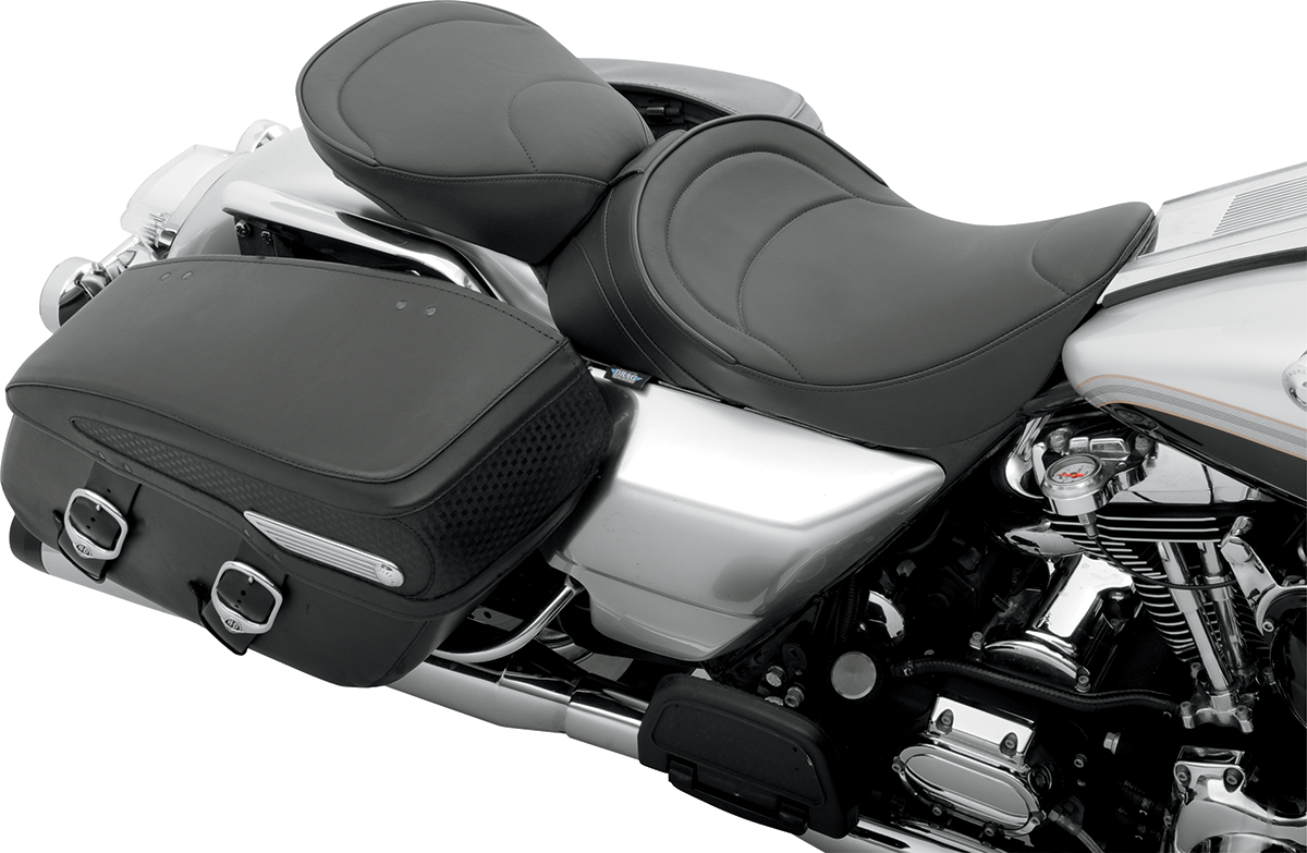 DRAG SPECIALTIES SEATS Solo Seat - Mild Stitched - Driver Backrest - FLH '97-'07 0801-0493