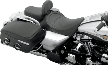 DRAG SPECIALTIES SEATS Solo Seat - Mild Stitched - Driver Backrest - FLH '97-'07 0801-0493