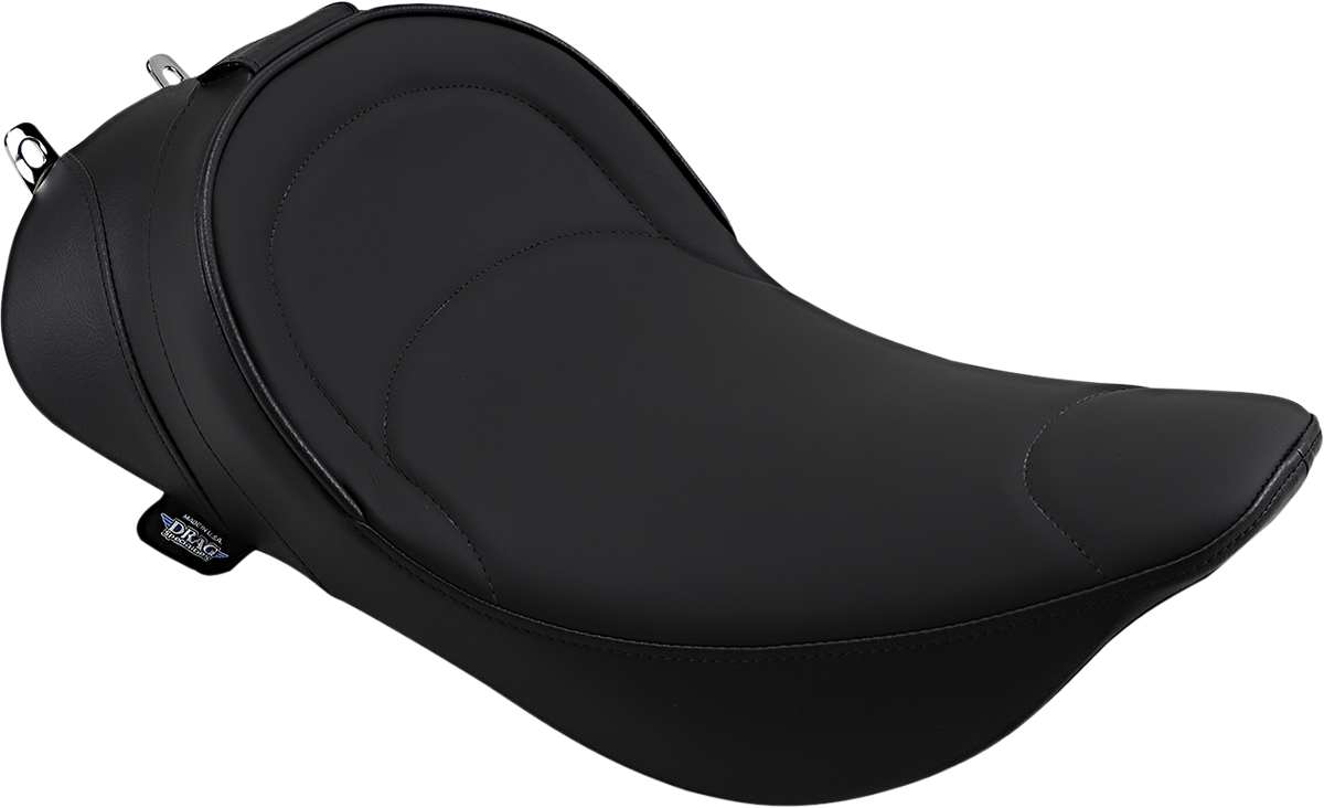 DRAG SPECIALTIES SEATS Solo Seat - Mild Stitched - Driver Backrest - FLH '97-'07 0801-0493