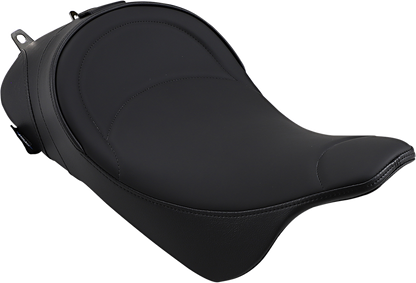 DRAG SPECIALTIES SEATS Solo Seat - Mild Stitched - Driver Backrest - FL '08-'23 0801-0886