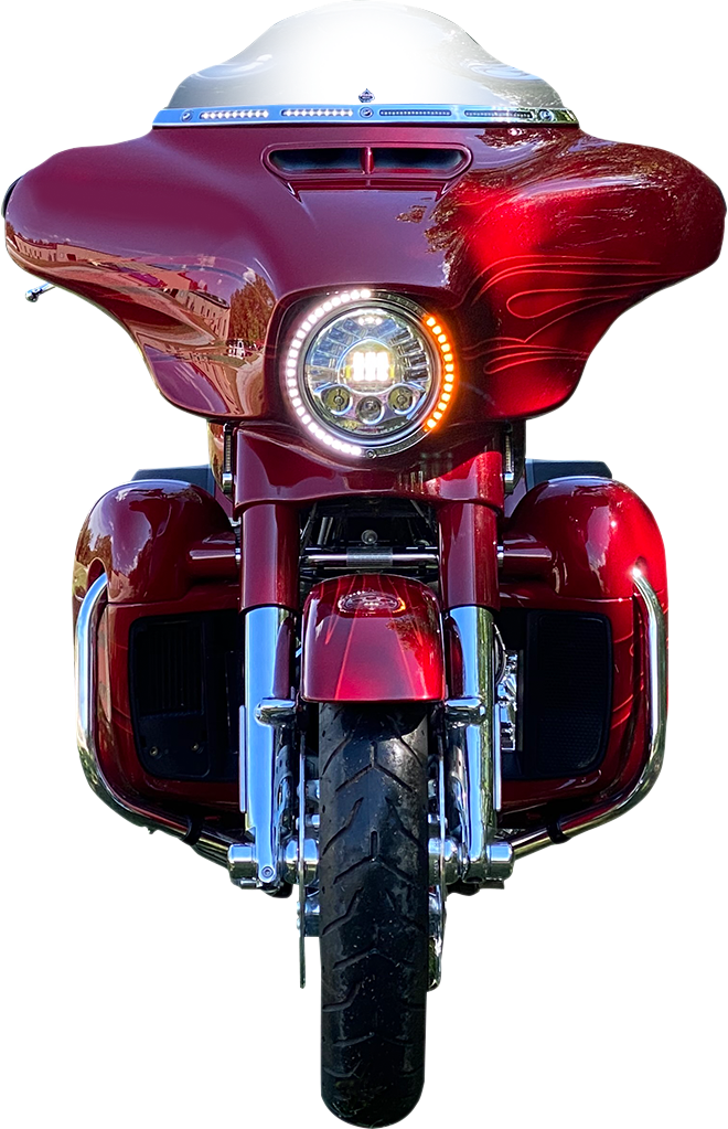 CUSTOM DYNAMICS Trim Ring - Standard Turn Signal - Chrome PB-7TR-AW-1C