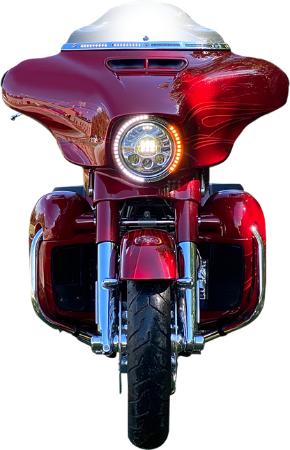 CUSTOM DYNAMICS Trim Ring - Standard Turn Signal - Chrome PB-7TR-AW-1C