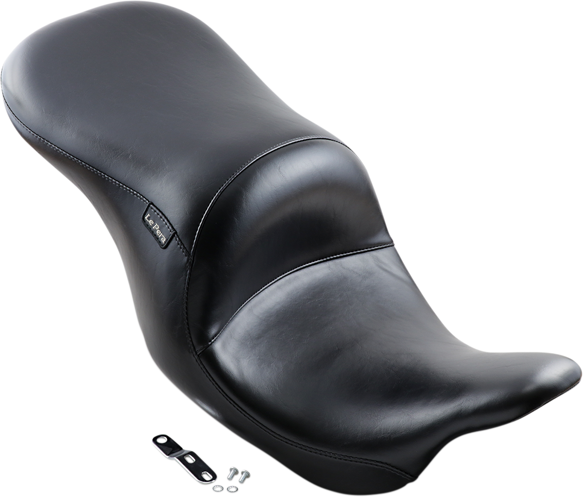 LE PERA Maverick Up-Front Seat - Without Backrest - Smooth - Black - FL '08-'23 LKU-957S