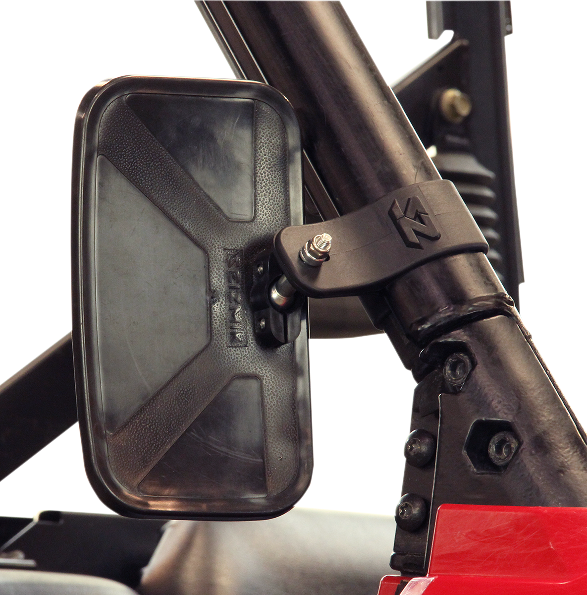 SEIZMIK Mirror - Basic - Side View - Rectangle - Black - Polaris Pro Fit/Can Am Profiled ROPS 56-18084