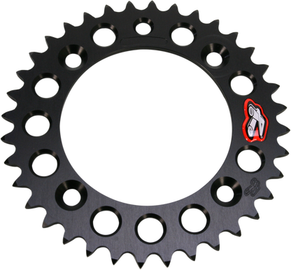 RENTHAL Rear Sprocket - Aluminum - 36 Tooth - Black - Gas Gas/Husqvarna/KTM 491--415-36P-BK