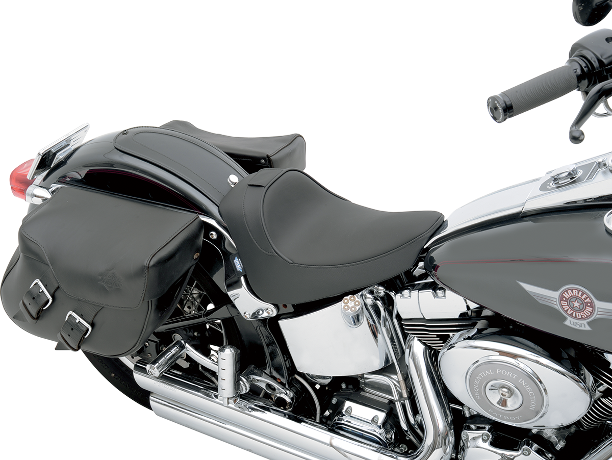 DRAG SPECIALTIES SEATS Solo Seat - Smooth - Driver Backrest - FL/FX '00-'06 0802-0632
