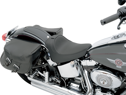 DRAG SPECIALTIES SEATS Solo Seat - Smooth - Driver Backrest - FL/FX '00-'06 0802-0632