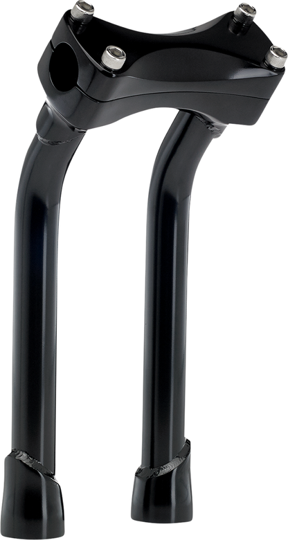 BILTWELL Murdock O/S Risers - Pullback - 10" - Black 6414-201-10