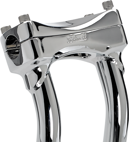 BILTWELL Murdock O/S Risers - Pullback - 12" - Chrome 6414-105-12