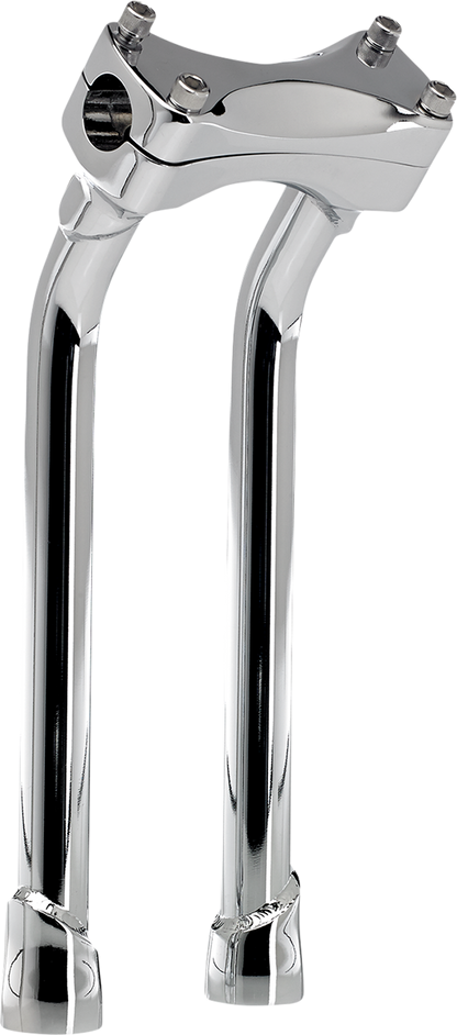 BILTWELL Murdock O/S Risers - Pullback - 12" - Chrome 6414-105-12