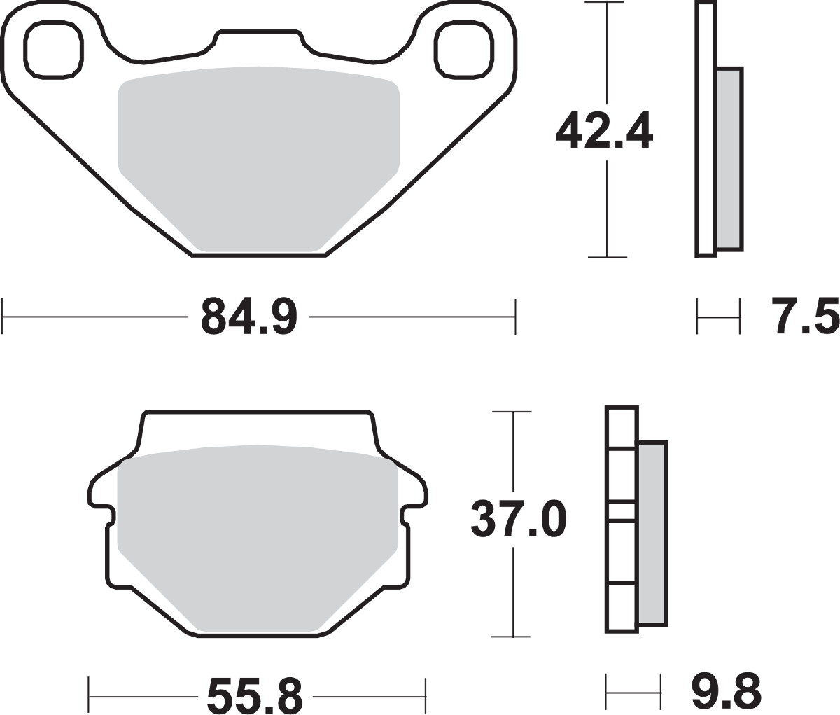 SBS Off-Road Sintered Brake Pads 546SI