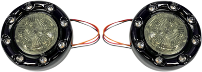 CUSTOM DYNAMICS Bullet Turn Signal 1157 - Black - Smoke Lens PB-BR-RR-57-BS