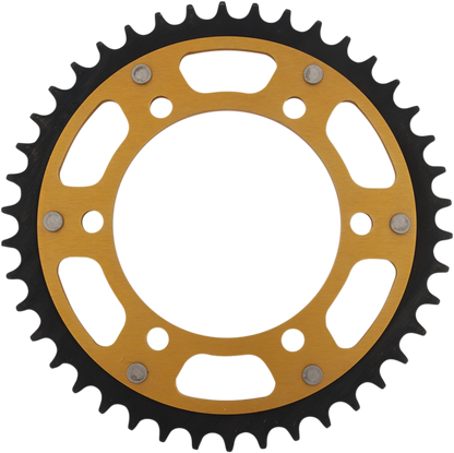 SUPERSPROX Stealth Rear Sprocket - 42 Tooth - Gold - Kawasaki/Yamaha/Suzuki RST-486-42-GLD