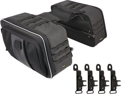 NELSON RIGG Road Trip Saddlebags - Black NR-400