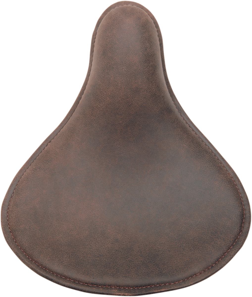 DRAG SPECIALTIES SEATS Seat - Spring Solo - Low-Profile - Small - Distressed Brown Leather 0806-0039