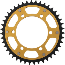 SUPERSPROX Stealth Rear Sprocket - 43 Tooth - Gold - Kawasaki/Yamaha/Suzuki RST-486-43-GLD