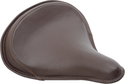 DRAG SPECIALTIES SEATS Seat - Spring Solo - Large - Brown Leather/Perimeter Stitch 0806-0049