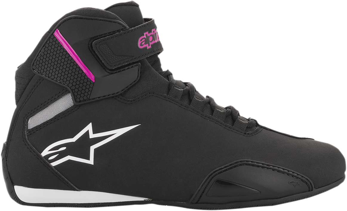 ALPINESTARS Stella Sektor Shoes - Black/Pink - US 10 / EU 42.5 2515719103910