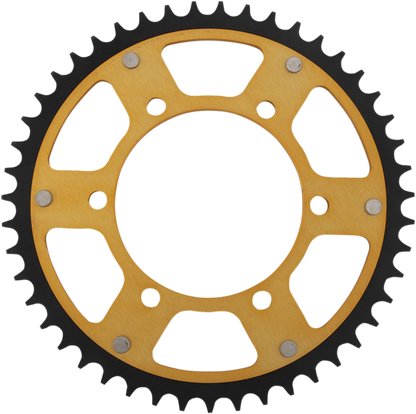 SUPERSPROX Stealth Rear Sprocket - 47 Tooth - Gold - Kawasaki/Yamaha/Suzuki RST-486-47-GLD