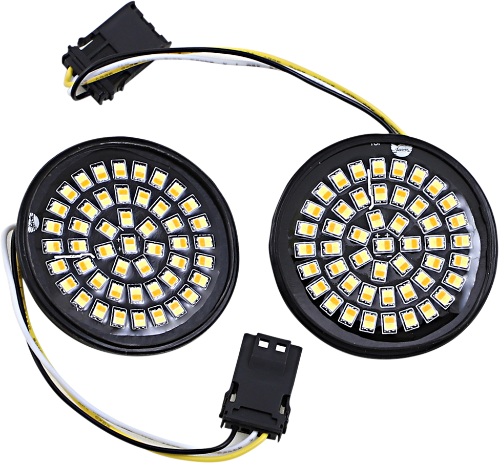 CUSTOM DYNAMICS LED Turn Signal Insert - Amber/White - CVO GEN-4-AW-JAE