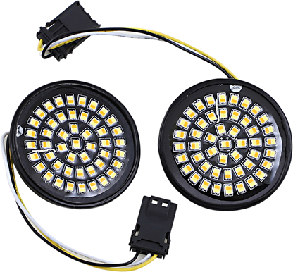 CUSTOM DYNAMICS LED Turn Signal Insert - Amber/White - CVO GEN-4-AW-JAE