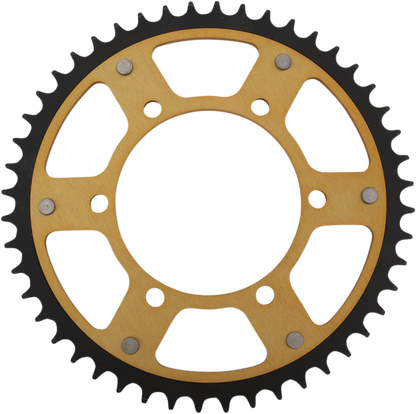 SUPERSPROX Stealth Rear Sprocket - 48 Tooth - Gold - Kawasaki/Yamaha/Suzuki RST-486-48-GLD