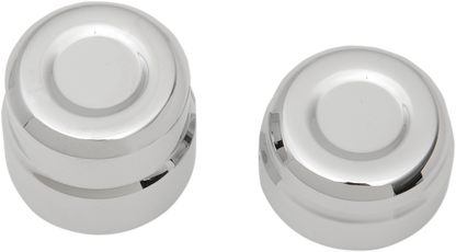DRAG SPECIALTIES Axle Caps - Rear - Chrome - Pair 0214-0832