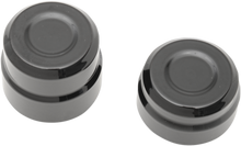 DRAG SPECIALTIES Axle Caps - Rear - Black - Pair 0214-0833