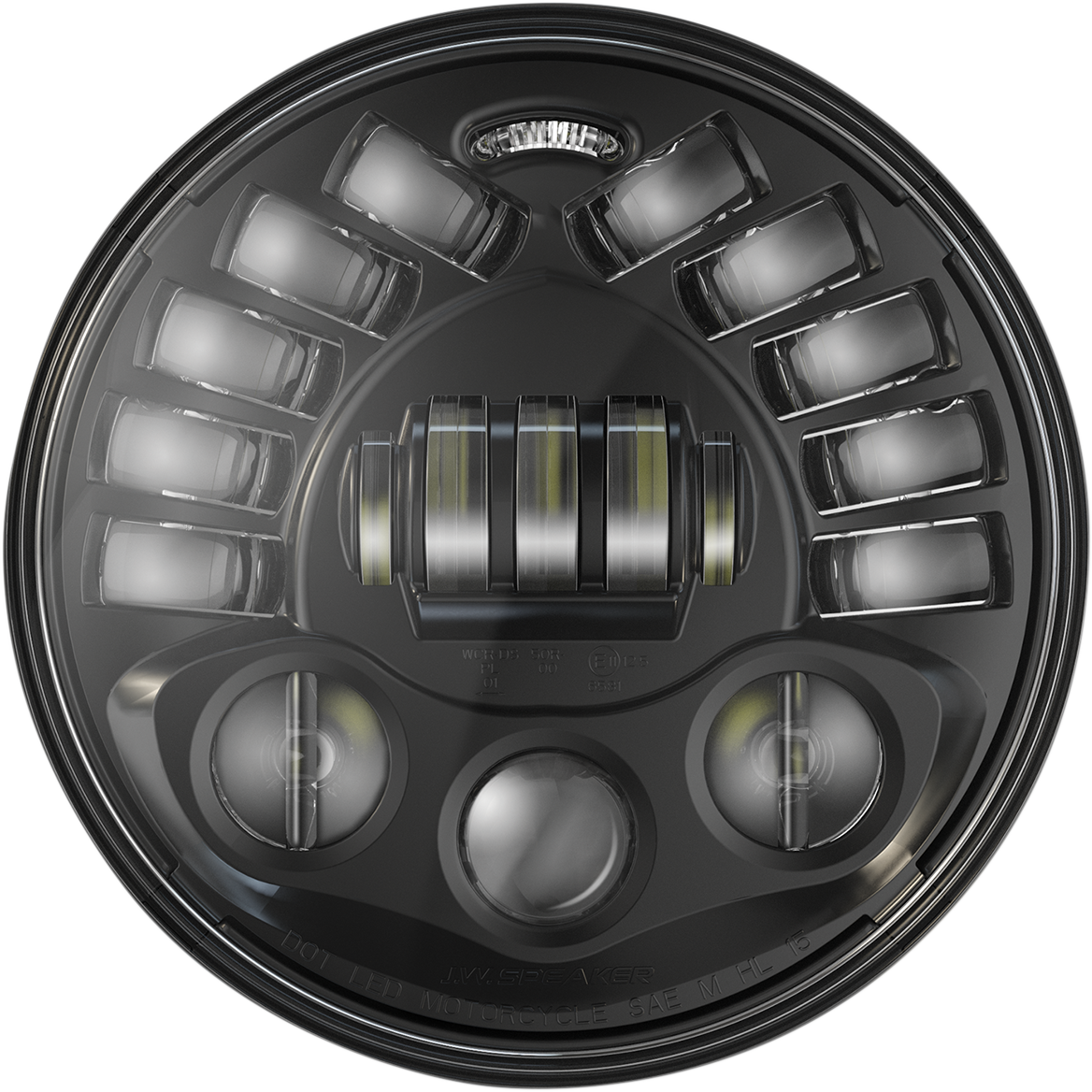 CUSTOM DYNAMICS Adaptive Headlight - Pedestal Mount - Black PB-7PA-B