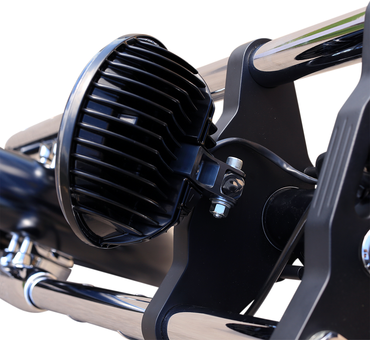 CUSTOM DYNAMICS Adaptive Headlight - Pedestal Mount - Black PB-7PA-B