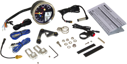 KOSO NORTH AMERICA TNT-04 Multifunction Meter - Silver Bezel - 3.3" Diameter x 2.19" D BA051401