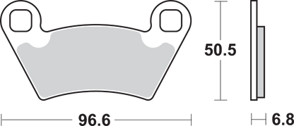SBS Off-Road Sintered Brake Pads - Polaris 800SI