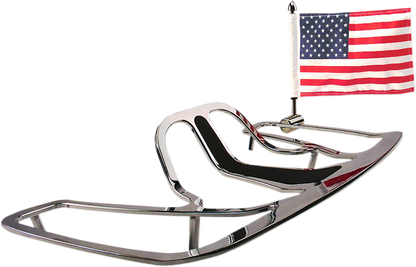 PRO PAD Luggage Rack Flag Mount - 1/4" Flat - With 6" X 9" Flag MSQ-25