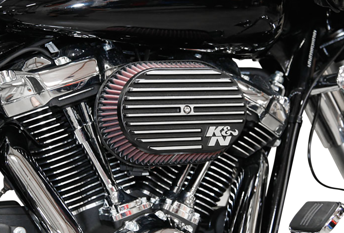K & N Street Metal Air Intake Kit - Side Drift - Black - M8 RK-3956