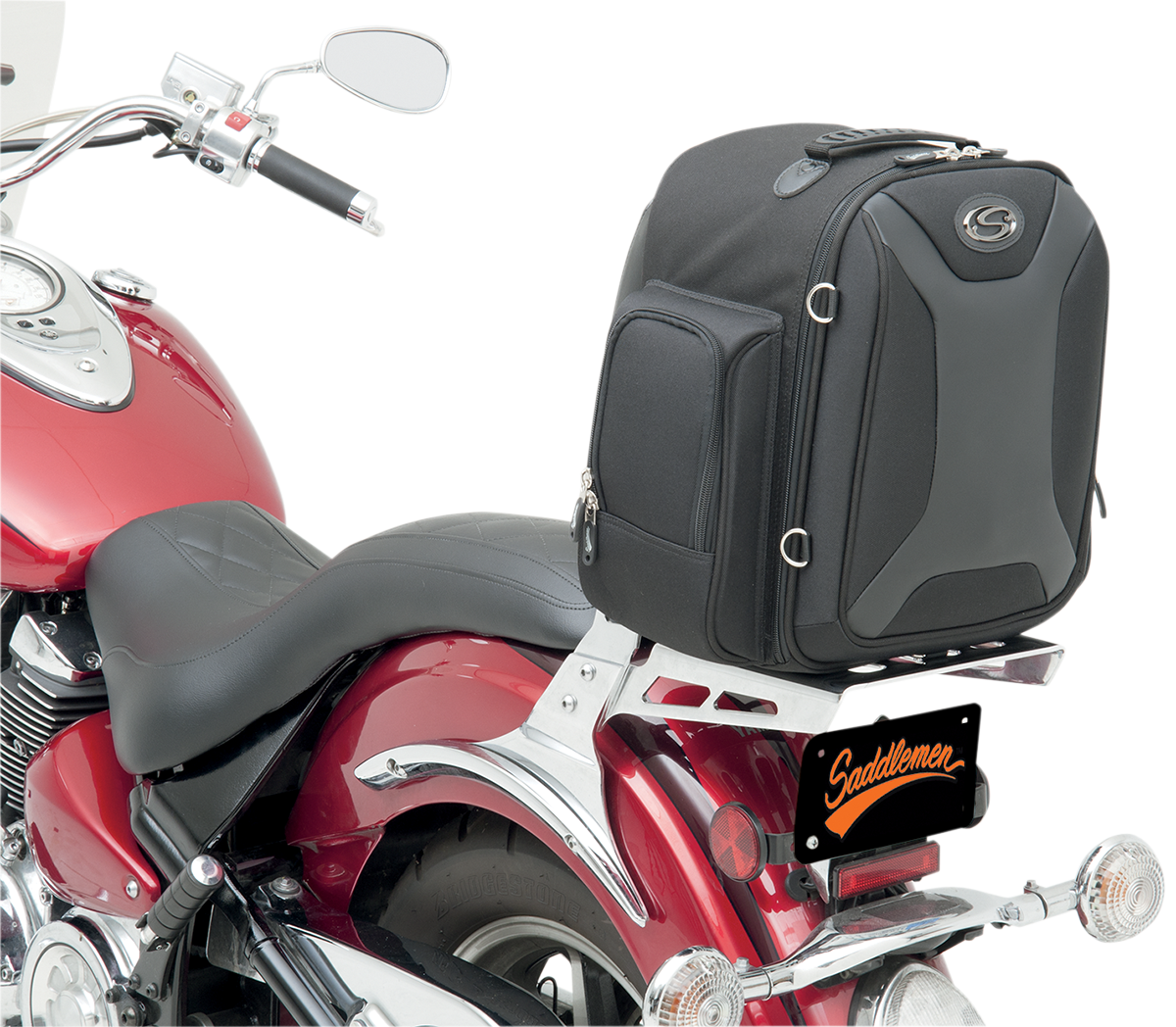 SADDLEMEN Sport Sissy Bar Bag - Black EX000689
