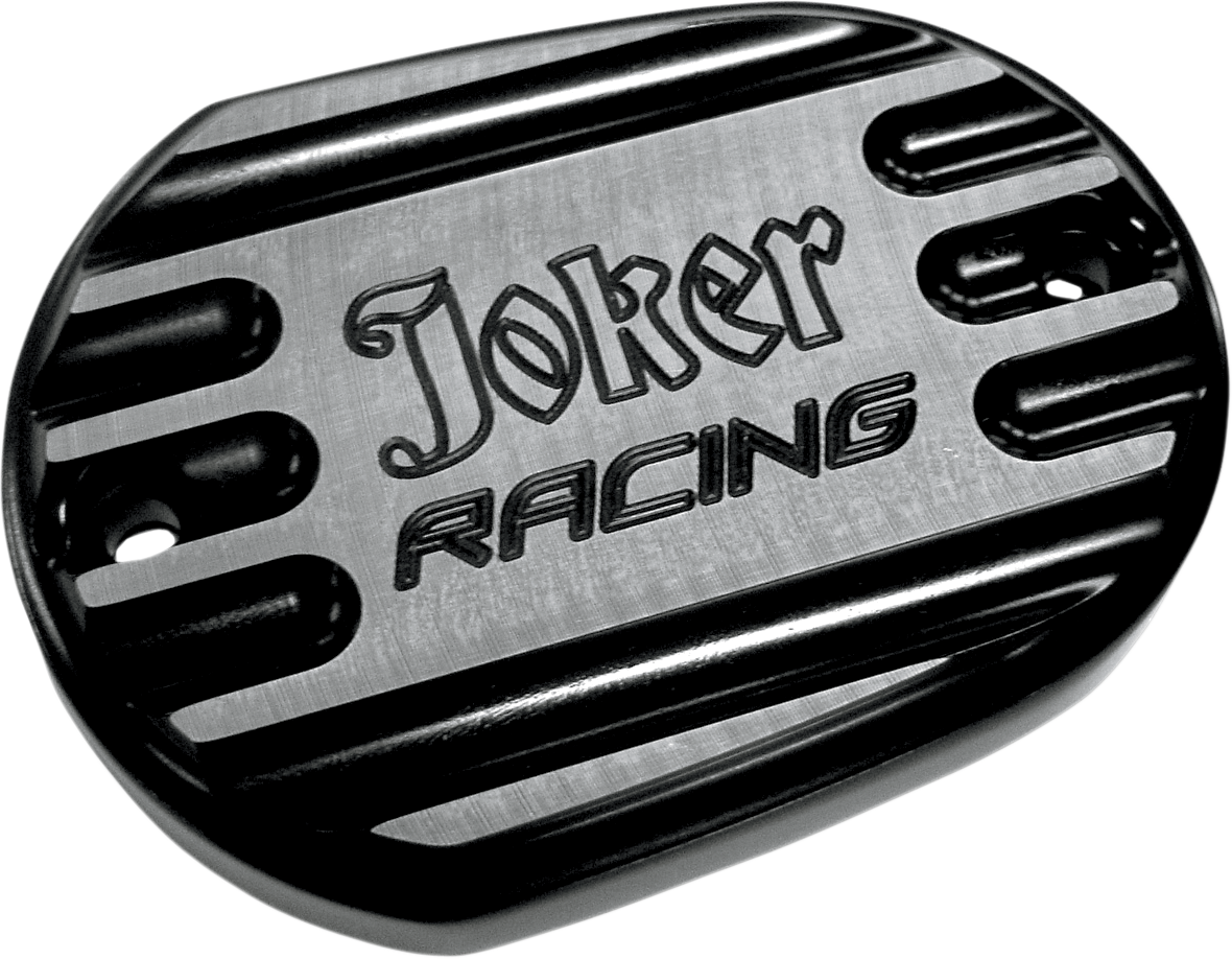 JOKER MACHINE Front Brake Master Cylinder Cover - Joker Logo - Black 10-381B