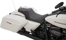 DRAG SPECIALTIES SEATS Predator III Seat - Double Diamond - Silver Stitched - FL '08-'23 0801-1115