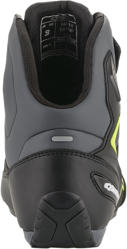 ALPINESTARS Faster-3 Drystar® Shoes - Black/Gray/Yellow - US 14 2540719175-14