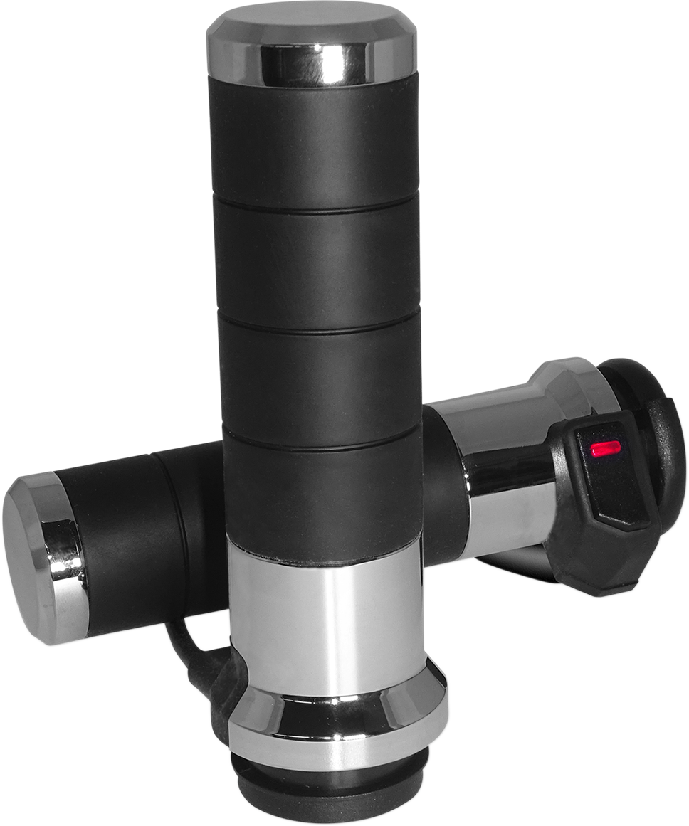 KOSO NORTH AMERICA Titan-X Heated Grips - 1" - Chrome AX068M10