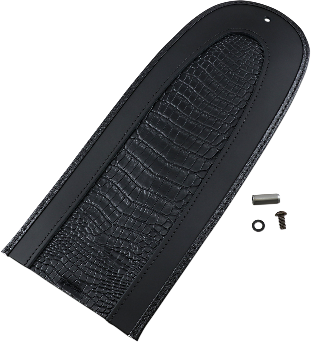 DRAG SPECIALTIES SEATS Fender Skin - Embossed Faux Gator Leather Center 1405-0148