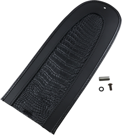 DRAG SPECIALTIES SEATS Fender Skin - Embossed Faux Gator Leather Center 1405-0148