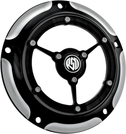 RSD Clarity Derby Cover - Contrast Cut™ - Big Twin 0177-2007-BM
