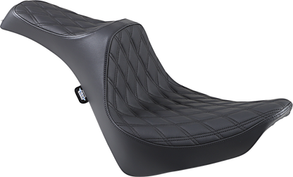 DRAG SPECIALTIES SEATS Predator III Seat - Double Diamond - Black Stitching - FL/FX '18-'23 0802-1145