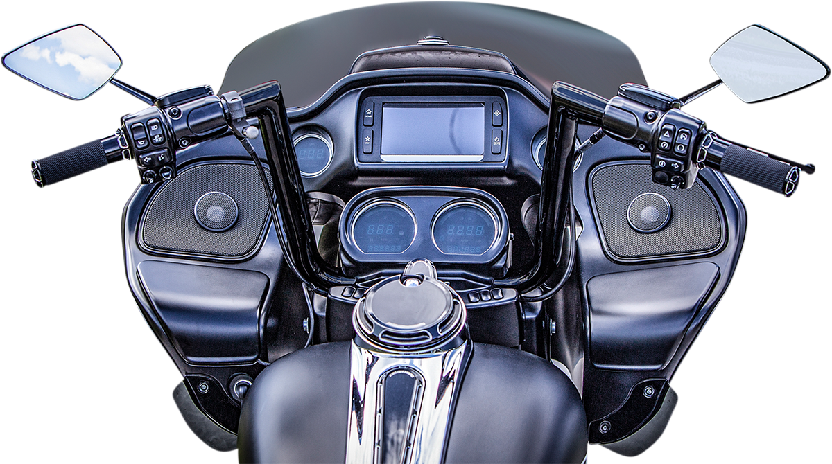 KHROME WERKS Buck-50 Handlebar - FLT - 12" - Black 300722
