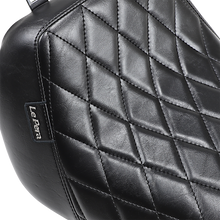 LE PERA Bare Bones Solo Seat - Diamond Stitch - Black - FLFB/S '18-'23 LYO-007DM
