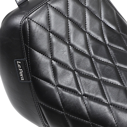 LE PERA Bare Bones Solo Seat - Diamond Stitch - Black - FLFB/S '18-'23 LYO-007DM