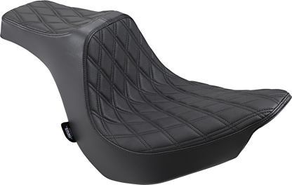 DRAG SPECIALTIES SEATS Predator III Seat - Double Diamond - Black Stitching - FLFB/S '18-'25 0802-1188